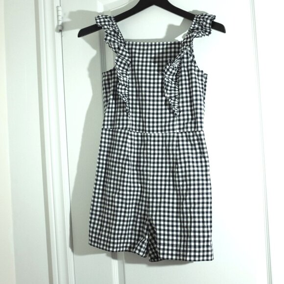 GAP kids XL gingham Rompers size 12 - Picture 1 of 7